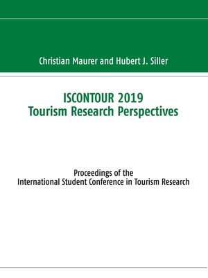 cover image of ISCONTOUR 2019 Tourism Research Perspectives